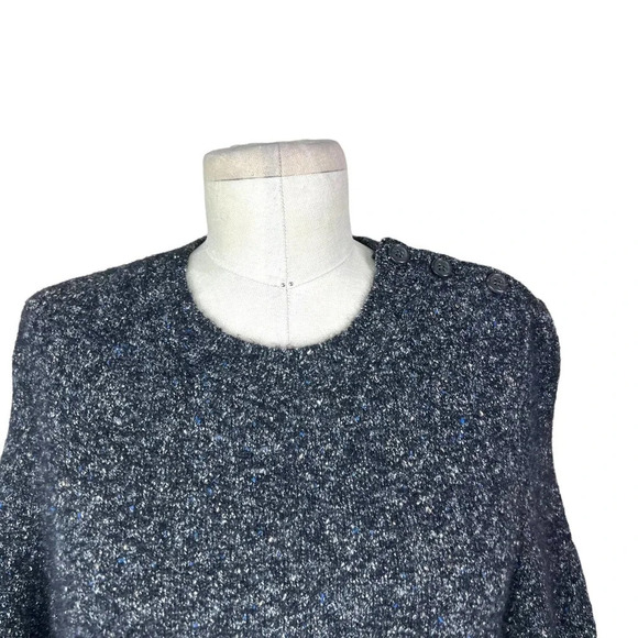 Brochu Walker Wool‎ Alpaca Pullover Sweater Gray Blue Size Medium - Picture 2 of 12